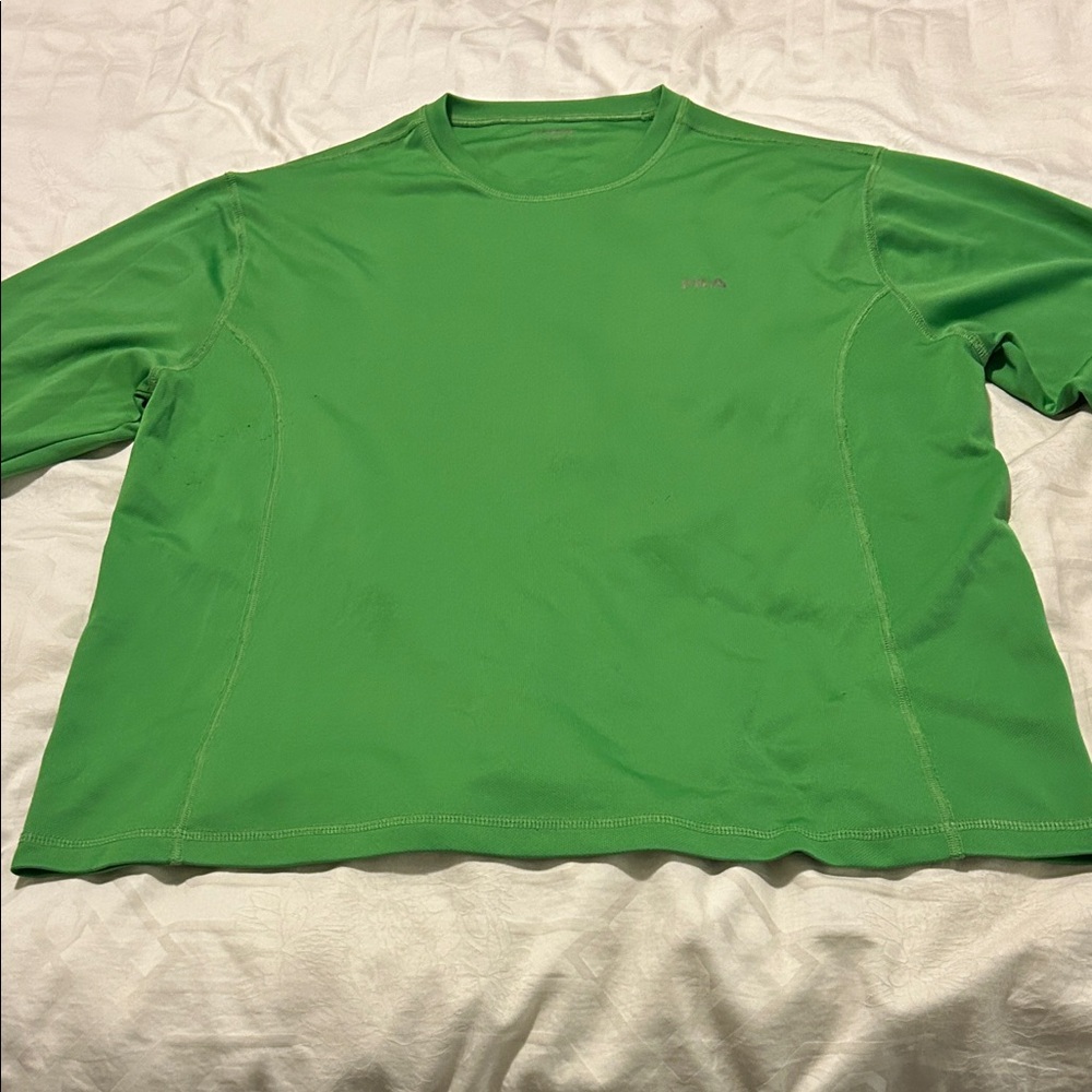 Bright Green Long Sleeve Performance Shirt